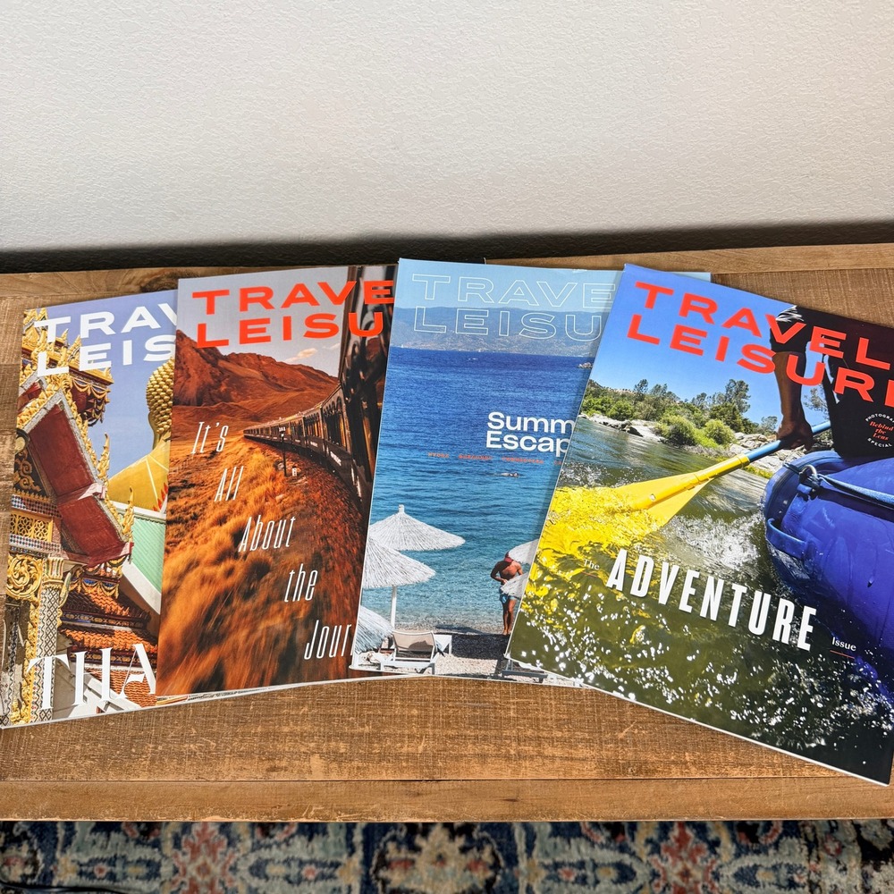 Travel + Leisure Magazine Lot 4 2024-2025 Adventure Thailand Double Issue